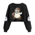 thumbnail image 4 of Women's Hoodless Sweatshirt Halloween Women'S Casual Short Round Mockneck Hoodie, Women's Hoodless Sweatshirt XXXL, 4 of 8