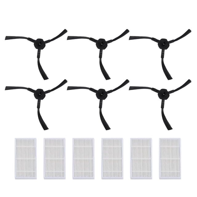 Reemplazo de robots de barrido 6x cepillo lateral 6x filtro Hepa para Ilife V5s V5 X5 V3s V3s Pro V3l V5s