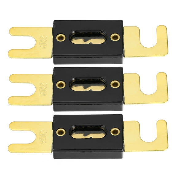 Unique Bargains 3pcs Fuse Replacement 200A ANL Fuses for Car Truck Motorcycle Boat Audio