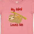thumbnail image 4 of Inktastic My Mimi Loves Me Sloth Boys or Girls Baby T-Shirt, 4 of 5