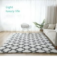 thumbnail image 2 of Fluffy Bedroom Geometric Design Shaggy Rugs Area Rug Kids Living Room Home Decor Floor Carpet, 2 of 7