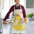 Waiter Apron Long Bib Aprons for Men with Utility Pocket Cosmetology