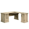 thumbnail image 3 of Sauder Aspen Post Engineered Wood L-Shaped Home Office Desk in Prime Oak, 3 of 13
