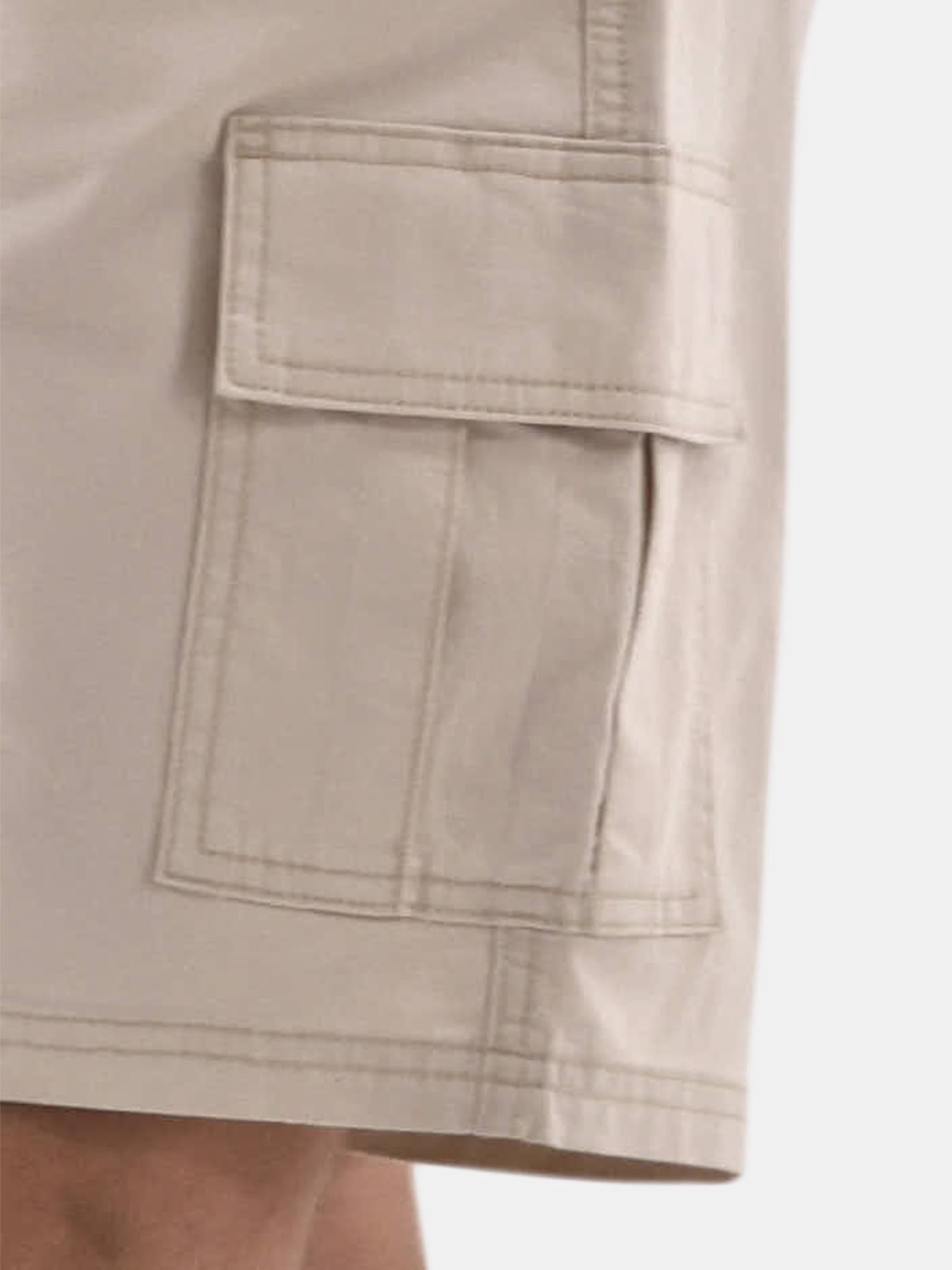 No Boundaries Men's & Big Men's Twill Long Cargo Shorts, 9" Inseam, Sizes XS-5XL