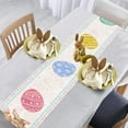 thumbnail image 3 of TETOU Easter Bunny Table Runner 72" Spring Rabbit Eggs Table Runner Home Dining Party Decor, 3 of 6
