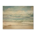 thumbnail image 3 of Designart "Beach Photo Coastal Calm II" Nautical & Beach Print on Natural Pine Wood, 3 of 5