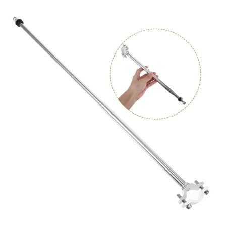 HINTRMENT 1Pcs Motorcycle Flag Mounts Adjustable Height Aluminum Alloy 12.6x2.2x0.7in