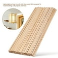thumbnail image 4 of Dosaele 100pcs Square Wooden Dowels Small Wood Rods Thin Rods Wooden Craft Making Supplies, 4 of 6