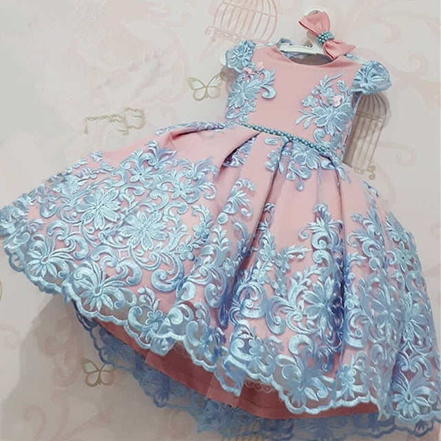 Vestido infantil de 4 a 10 años para niñas, vestido de encaje de tul para niñas, vestido elegante de princesa para fiesta, desfile, vestido Formal para niños adolescentes Tan Jianjun unisex