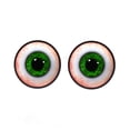 thumbnail image 2 of Halloween LED Light Up Eye Hanging Decorations 2 Pack, Glowing Eyeballs Scary Ghost Eyes Door Wall Badges for Window Porch, Battery Operated Acrylic Spooky Haunted House Ambiance Ornament, 2 of 8