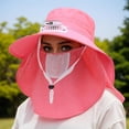 thumbnail image 4 of Solar Fan Bucket Hat For Men Women UPF50+ Sun Wide Brim Outdoor Sports Summer Fishing Hat With Technology Clutch Hats for Men Sailing Hats for Women Hat with Ponytail Hole Summer Hats for Women, 4 of 4