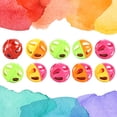 thumbnail image 2 of 10pcs Bell Toys for Cats Colorful Plastic Hollow Two-Tone Jingle Bell Pounce Chase Rattle Ball Toys (Random Color), 2 of 6