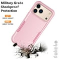 thumbnail image 5 of Njjex iPhone 17 Pro Case 6.3" Shockproof Rugged Cover, Military Grade Protection, Slim Fit Anti-Slip Bumper Case Dual Layer Full Body Protective Cover for iphone 17 Pro -Pink, 5 of 7