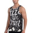 thumbnail image 2 of Fuzoiu In Pizza We Crust Art Print Men's Workout Tank Tops,Sleeveless Gym Shirt Quick Dry,Fitness Bodybuilding T-Shirt,Muscle Athletic Workout Tee-3X-Large, 2 of 7