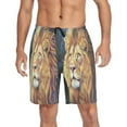 thumbnail image 6 of Relaxed fit printed pajama bottoms, sizes S to XXL A Huge Lion, 6 of 7