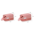 thumbnail image 2 of Elegant Sweet Storage Cases Letter For Women Large-capacity Toiletries Organizer Waterproof Makeup Bag Korean Storage Bag Travel Cloud Cosmetic Bag PINK M, 2 of 8