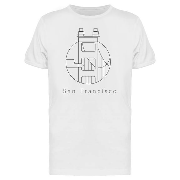 San Francisco Landmark T-Shirt Men -Image by Shutterstock, Male 3X-Large