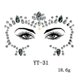 thumbnail image 2 of 3pcs Halloween Noctilucent Face Gems Tattoo Sticker,cosplayf, 2 of 4