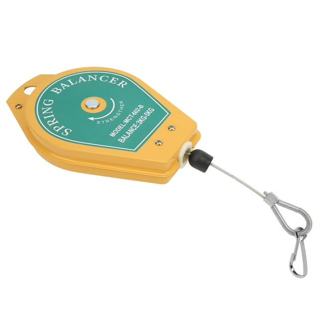 Équilibrateur à Ressort Polyvalent avec Verrou de Sécurité, Capacité de Charge de 3-5KG, Idéal pour Lignes d'Assemblage et Manipulation d'Outils, Compact et Efficace, Inclut des Accessoires pour une Utilisation Sécurisée