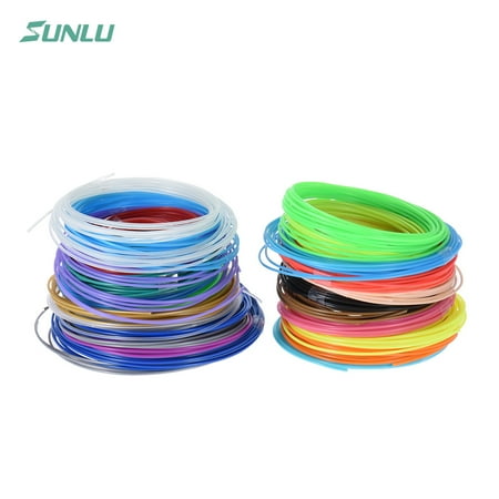 Sunlu ABS 3D Printing Pen Printer Filament Refill 1.75mm Diameter Including 4 Luminated Color (20 Assorted Colors, Random Delivery)
