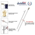 thumbnail image 7 of 6ft Flag Pole with Holder, American Flag Pole Kit for Outdoor, House Tangle-Free Flag Pole with Flag Rings, Metal Wall Mounted Spinning Flag Pole for Residential and Commercial White, 7 of 7