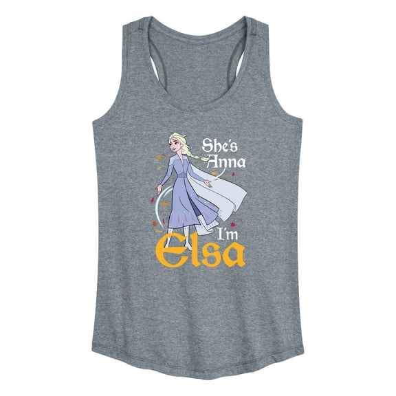 Disney Frozen 2 - She's Anna, I'm Elsa - Women's Racerback Tank Top