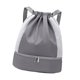 thumbnail image 5 of Mochila con cordón y correa de hombro ajustable, mochila deportiva, almacenamiento de baloncesto Gris, 5 of 9