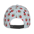 thumbnail image 6 of Kdxio Unisex Hand Drawn Strawberry Pattern Baseball Cap Unisex Washed Classic Adjustable Hat, 6 of 8