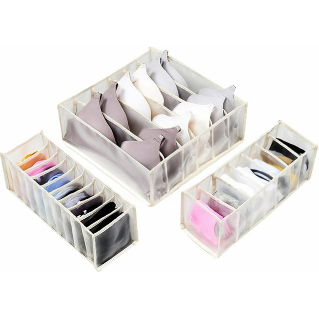 Foldable Storage Box Cupboard Drawers Organiser for Bra Panties Socks
