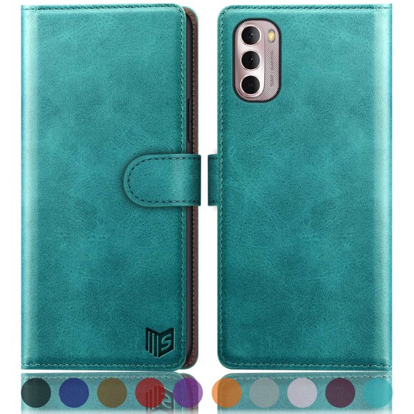 Suapot Para Motorola Moto G 5G 2022 Funda Tipo Cartera? ¿Bloqueo Rfid? Titular De La Tarjeta De Crédito Flip Folio Book Pu Funda De Cuero Para Teléfono Funda A Prueba De Golpes Mujeres Hombres Para Mo