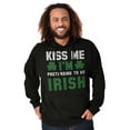 thumbnail image 5 of Funny Kiss Me I'm Irish St Patricks Hoodie Sweatshirt Women Men Brisco Brands S, 5 of 6