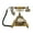Bronze, variant on Vintage Telephone, Resin Vintage Rotary Handset Desk Telephone Retro Turntable Dial Phone