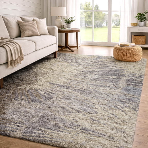 Addison Rugs Dream Shag Premium Machine Washable Transitional Modern Brown Rectangle Rug, 10' x 14'