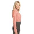 thumbnail image 2 of Port Authority Ladies Plaid Pattern Easy Care Shirt-3XL (Orange), 2 of 2
