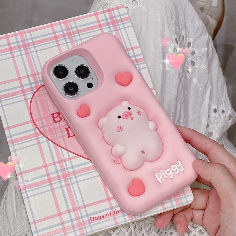 Kawaii Phone Cases Apply to iPhone 12 Pro Max,Cute Cartoon Pig