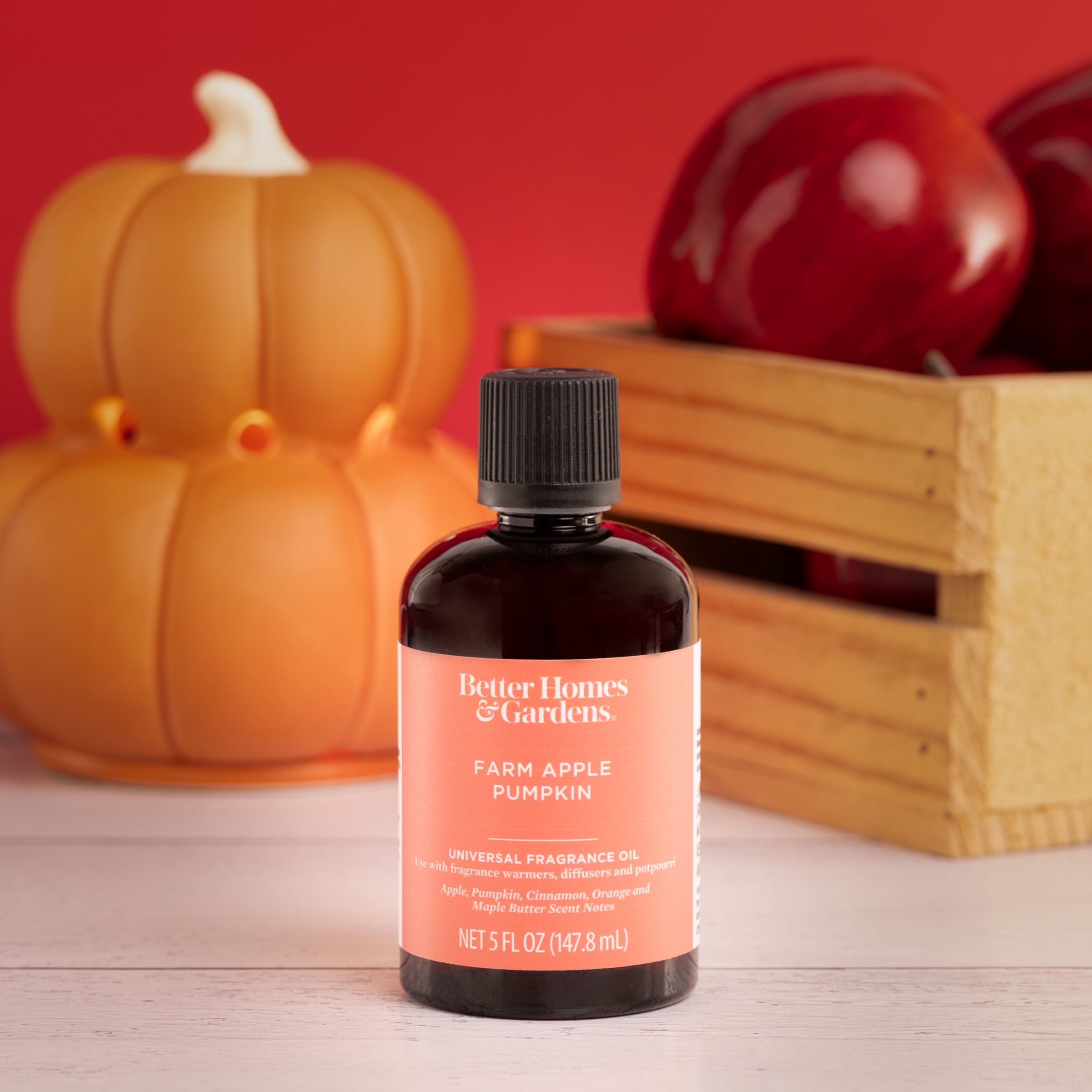 Better Homes and Gardens Universal Fragrance Oil, Farm Apple Pumpkin Scent, 5 fl oz