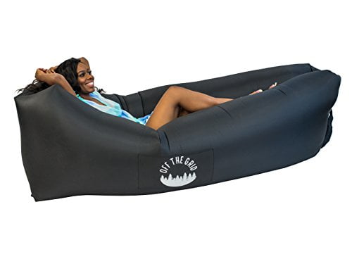 KyRush It Inflatable Lounger air Couch Chair Sofa Pouch Lay longers Chairs are The Best Outdoor Wind hammocks Around LoungeIN Lounge Outdoor at The Beach or Camping Lazy Hammock Blow up Bag 