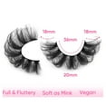 thumbnail image 3 of Half Lashes Natural Look Wispy False Eyelashes Mink 3/4 Corner Lashes Clear Band Fake  7 Pairs Multipack by Eefofnn, 3 of 14