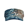 thumbnail image 3 of Balery White Jellyfish Dansing in the Ocean Sport Wear Athletic Visor Sun Sports Visor Hat Visor Adjustable Cap for Women and Men (One Size), 3 of 8