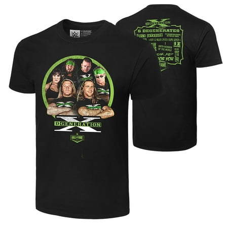 Official WWE Authentic D-Generation X Hall of Fame 2019 Photo T-Shirt Black