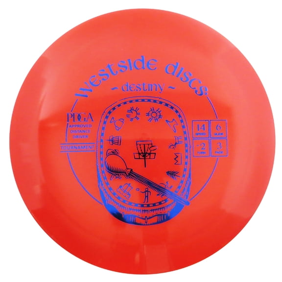 Westside Discs Tournament Destiny 173-176g Distance Driver Golf Disc [Colors may vary] - 173-176g