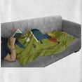 thumbnail image 6 of Vegetable Art Soft Flannel Fleece Throw Blanket, Vegetarian Soup with Ingredients Cooking Pot Diet Heath Well Being Theme, Cozy Plush for Indoor and Outdoor Use, 70" x 90", Multicolor, by Ambesonne, 6 of 6