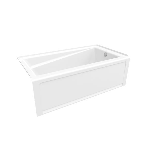 Maax 105520-R-001 Exhibit Ifs 60" Three Wall Alcove Acrylic Soaking Tub - White