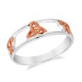 thumbnail image 1 of Expressions Celtic Trinity Knot Rose Gold Vermeil Sterling Silver Ring-7, 1 of 5