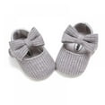 thumbnail image 3 of Newway Baby Girls Shoes Cozy Fleece Soft Bottom Warm Socks Newborn Crib Shoes With Cute Bow, 3 of 6