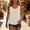 Beige, variant on Womens Summer Tops Scoop Neck Tank Tops Casual Sleeveless Button Front T Shirt Blouse