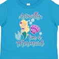 thumbnail image 4 of Inktastic Actually Im a Mermaid with Seashell and Bubbles Girls Toddler T-Shirt, 4 of 5