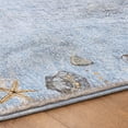 thumbnail image 5 of Addison Rugs Dream Shag Premium Machine Washable Transitional Shell Border Blue Rectangle Rug, 5' x 7'6", 5 of 8