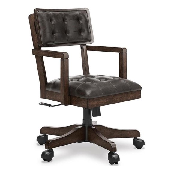 Signature Design by Ashley Norquay Home Office Desk Chair in Brown