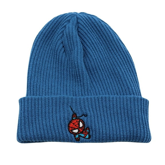 Superior Spider Anime Catoon Knitting Hat - Fleece-Lined Acrylic Beanie, Cute Kawaii Embroidery Trapper Cap for Women Men Unisex